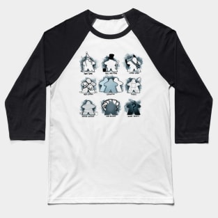 Meeple Sketch Baseball T-Shirt